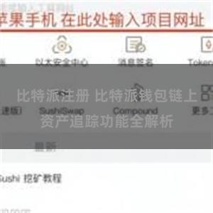 比特派注册 比特派钱包链上资产追踪功能全解析