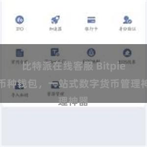 比特派在线客服 Bitpie多币种钱包，一站式数字货币管理神器