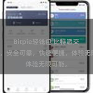 Bitpie轻钱包 比特派交易平台，安全可靠，快速便捷，体验无限可能。