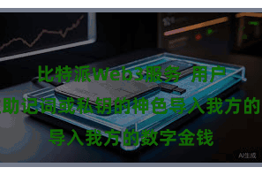 比特派Web3服务  用户不错通过助记词或私钥的神色导入我方的数字金钱